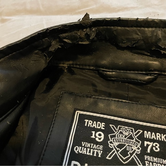 Buffalo David Britton Leather Jacket L - Picture 8 of 8